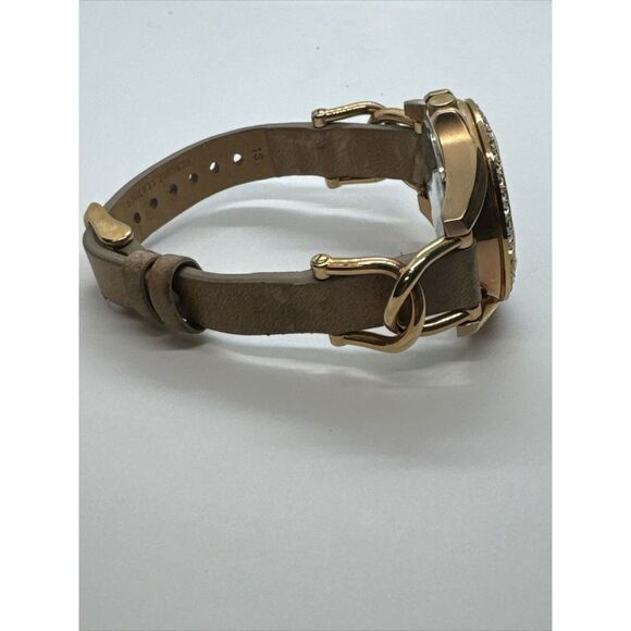 Fossil Riley ES3466 Women's Rose Gold-Tone Sand Leather Analog Dial Watch JNA310 - Picture 11 of 11